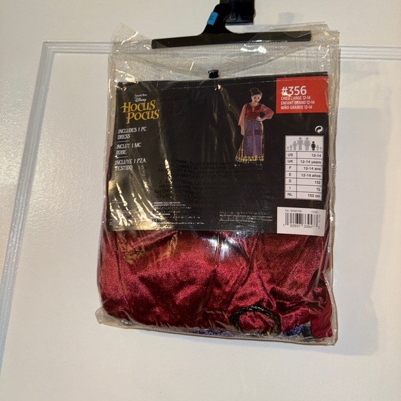 Mary Sanderson Hocus Pocus Kids Costume Large NWT - Picture 4 of 4